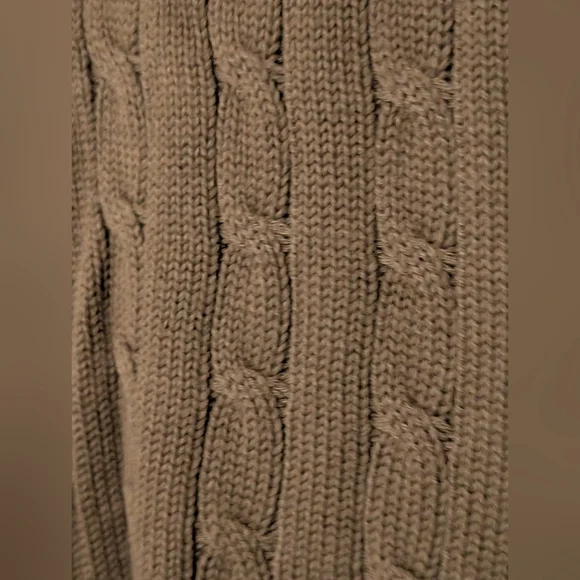 Brandy Melville Brown Cable Knit V-neck Sweater Vest, Made In Italy One Size NWT - Picture 8 of 12